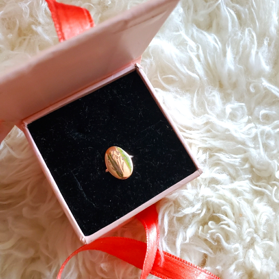 Rose Gold Floral Ring 28$